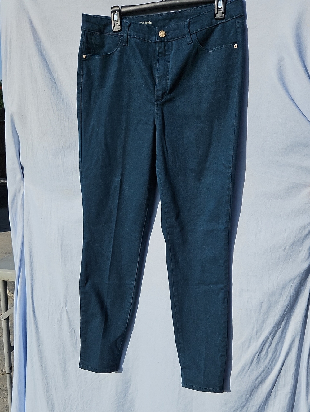 Talbots Dark Teal High Waist Jeggings Ankle Size 12